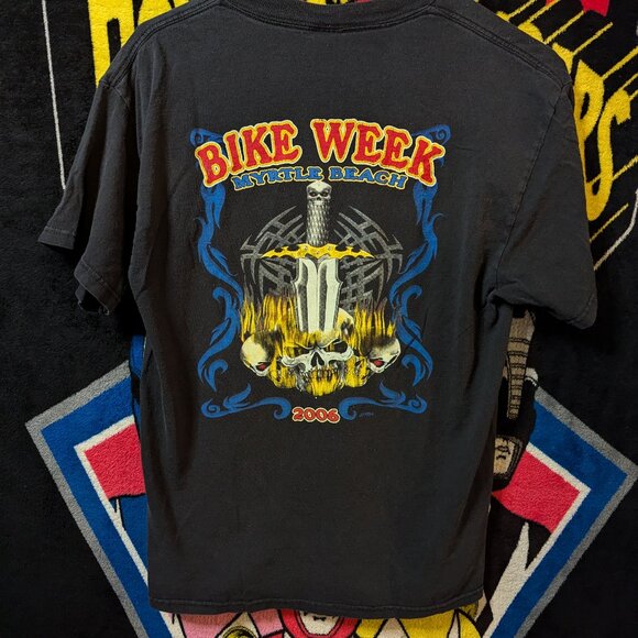 2006 Myrtle Beach Bike Week Black T-Shirt. In good condition, size medium. - Picture 4 of 5